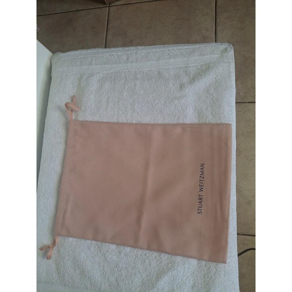 Stuart Weitzman Accessories - Stuart Weitzman Blush Pink Drawstring Dust Bag Shoe bag Storage Accessory